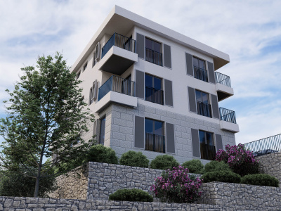 Apartments in a new modern building in Igalo.